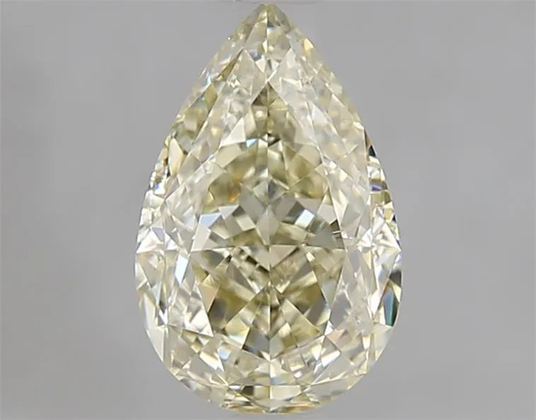 1.51ct Pear Natural Diamond (Colour Fancy Light Yellow, Clarity VS1, GIA Certified)