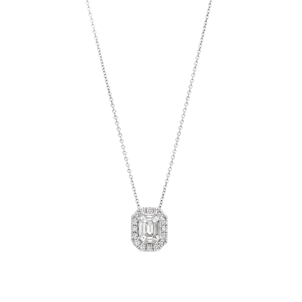 Multi-Diamond Cut Mosaic Necklace