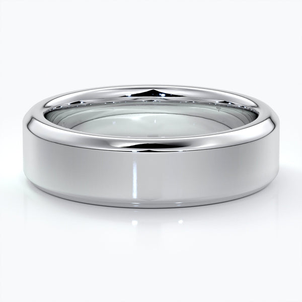 Platinum wedding band for men