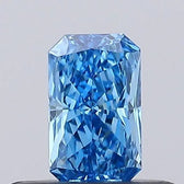 0.18ct Radiant Lab Grown Diamond (Colour Fancy Vivid Blue, Clarity VS1, Uncertified)