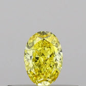 0.23ct Oval Lab Grown Diamond (Colour Fancy Vivid Yellow, Clarity VS1, IGI Certified)
