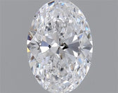 0.90ct Oval Lab Grown Diamond (Colour D, Clarity VVS2, Cut EX, Uncertified)