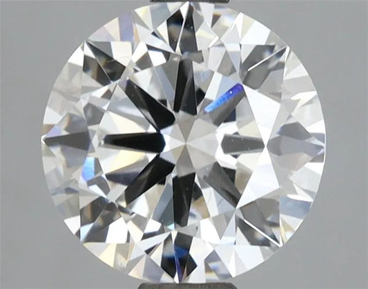 2.00ct Round Lab Grown Diamond (Colour D, Clarity VVS2, Cut EX, IGI Certified)
