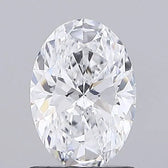 1.00ct Oval Lab Grown Diamond (Colour D, Clarity VS2, IGI Certified)