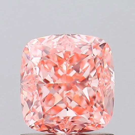 1.21ct Cushion modified Lab Grown Diamond (Colour Fancy Pink, Clarity VVS1, Cut GD, IGI Certified)