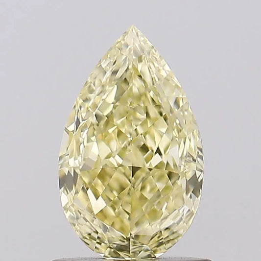 1.01ct Pear Natural Diamond (Colour Fancy Light Yellow, Clarity VS1, GIA Certified)