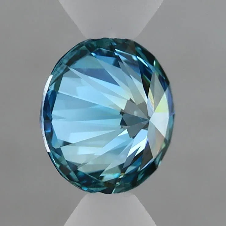 1.02ct Round Lab Grown Diamond (Colour Fancy Vivid Blue, Clarity VS1, Cut EX, IGI Certified)