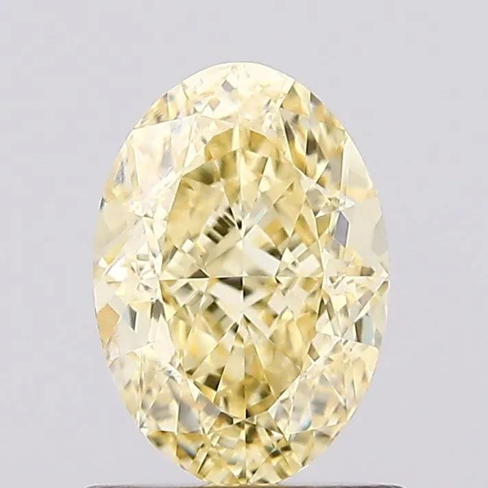 1.06ct Oval Lab Grown Diamond (Colour Fancy Intense Yellow, Clarity VVS2, IGI Certified)