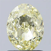 1.24ct Oval Natural Diamond (Colour Fancy Light Yellow, Clarity SI1, Cut GD, GIA Certified)