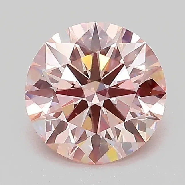 1.26ct Round Lab Grown Diamond (Colour Fancy Intense Pink, Clarity VS1, Cut ID, IGI Certified)