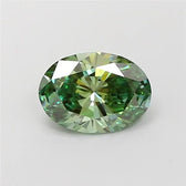 1.51ct Oval Lab Grown Diamond (Colour Fancy Vivid Green, Clarity VS2, IGI Certified)