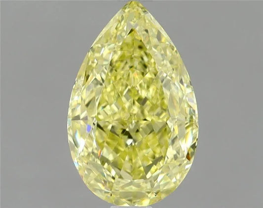 1.51ct Pear Natural Diamond (Colour Faint Yellow, Clarity VS2, GIA Certified)