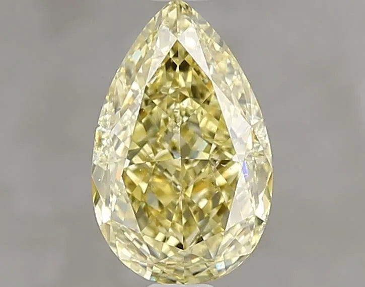 1.51ct Pear Natural Diamond (Colour Fancy Yellow, Clarity SI1, GIA Certified)