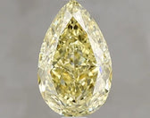 1.51ct Pear Natural Diamond (Colour Fancy Yellow, Clarity SI1, GIA Certified)