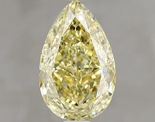 1.51ct Pear Natural Diamond (Colour Fancy Yellow, Clarity SI1, GIA Certified)