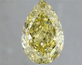 1.51ct Pear Natural Diamond (Colour Fancy Yellow, Clarity VS2, GIA Certified)