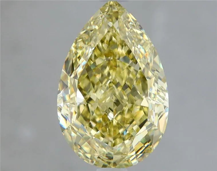 1.51ct Pear Natural Diamond (Colour Fancy Yellow, Clarity VS2, GIA Certified)
