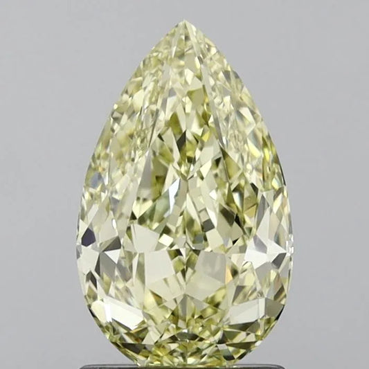 1.53ct Pear Natural Diamond (Colour Fancy Yellow, Clarity VS2, GIA Certified)