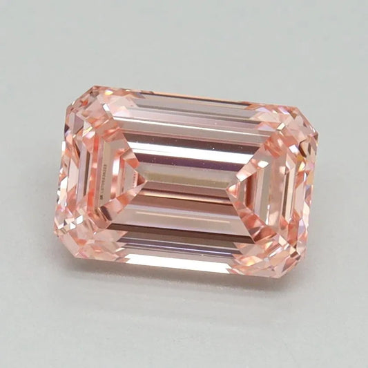 1.54ct Emerald Lab Grown Diamond (Colour Fancy Vivid Pink, Clarity VVS1, IGI Certified)