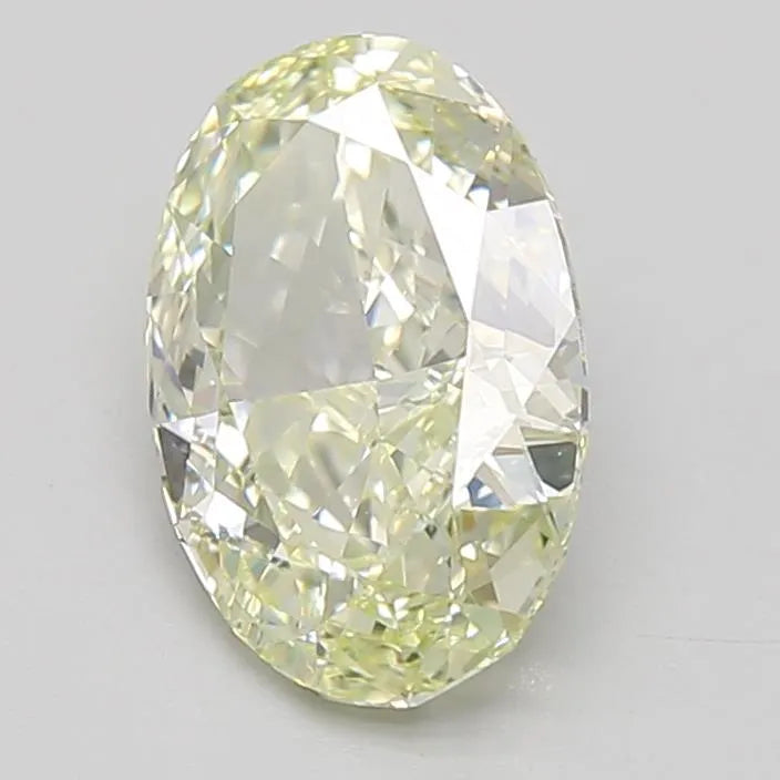 1.72ct Oval Lab Grown Diamond (Colour Fancy Light Greenish Yellow, Clarity VS1, Cut VG, IGI Certified)