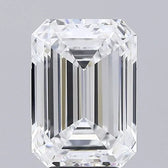 5.50ct Emerald Lab Grown Diamond (Colour D, Clarity VVS1, IGI Certified)