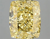 3.04ct Cushion modified Lab Grown Diamond (Colour Fancy Vivid Yellow, Clarity VS1, IGI Certified)
