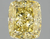 2.99ct Cushion modified Lab Grown Diamond (Colour Fancy Vivid Yellow, Clarity VS1, IGI Certified)