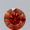 2.50ct Round Lab Grown Diamond (Colour Fancy Vivid Orange, Clarity VS2, Cut EX, IGI Certified)