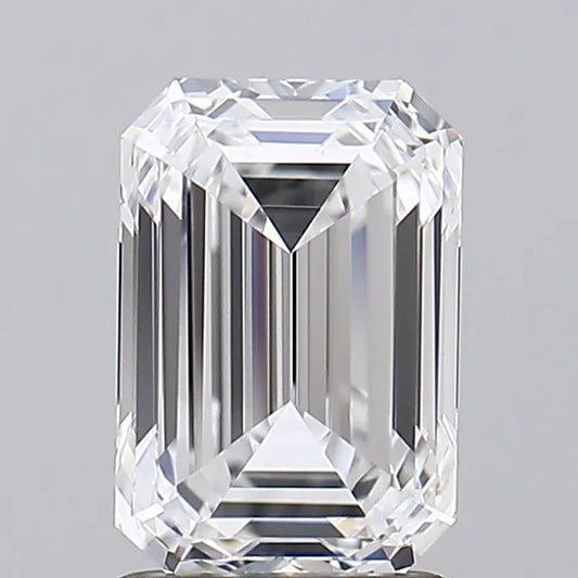 1.87ct Emerald Lab Grown Diamond (Colour D, Clarity IF, IGI Certified)