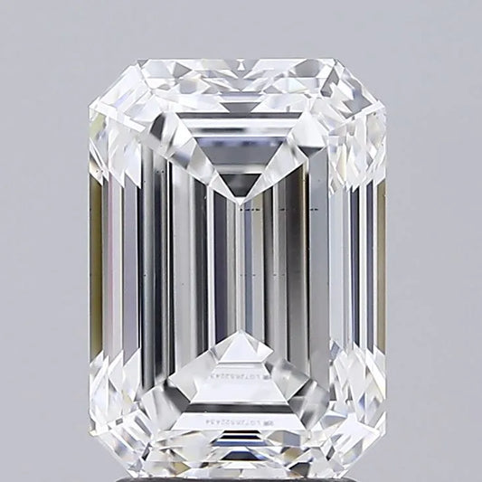 3.22ct Emerald Lab Grown Diamond (Colour E, Clarity VS1, IGI Certified)