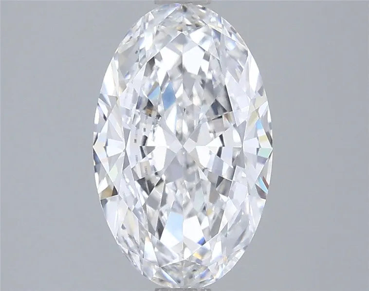 2.00ct Oval Lab Grown Diamond (Colour D, Clarity VVS2, IGI Certified)