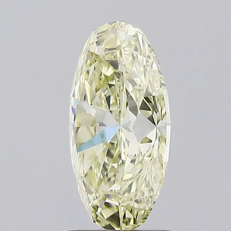 2.04ct Oval Natural Diamond (Colour Yellow, Clarity VS1, Cut EX, IGI Certified)
