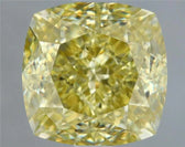 2.06ct Cushion brilliant Natural Diamond (Colour Fancy Yellow, Clarity VVS2, GIA Certified)