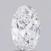 2.06ct Oval Lab Grown Diamond (Colour D, Clarity IF, Cut EX, IGI Certified)