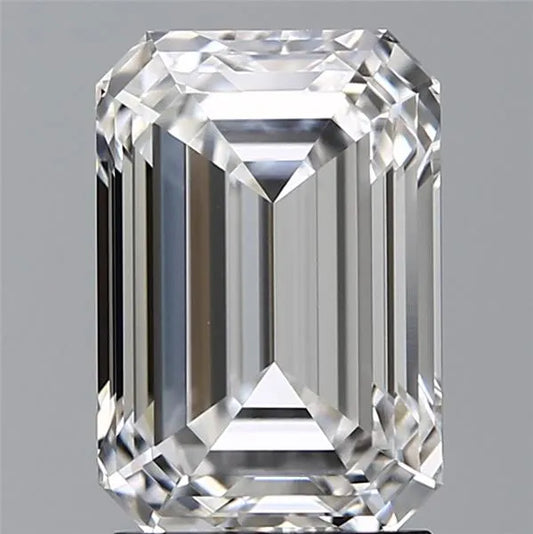2.50ct Emerald Lab Grown Diamond (Colour D, Clarity VVS2, IGI Certified)