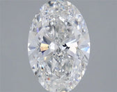 2.50ct Oval Lab Grown Diamond (Colour E, Clarity VS2, IGI Certified)