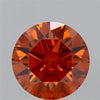 2.20ct Round Lab Grown Diamond (Colour Fancy Vivid Orange, Clarity VS1, Cut ID, IGI Certified)