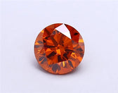 1.23ct Round Lab Grown Diamond (Colour Fancy Vivid Orange, Clarity VS2, Cut ID, IGI Certified)