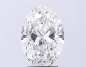3.00ct Oval Lab Grown Diamond (Colour F, Clarity VS2, IGI Certified)