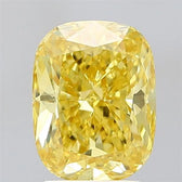3.02ct Cushion modified Lab Grown Diamond (Colour Fancy Vivid Yellow, Clarity VS1, IGI Certified)