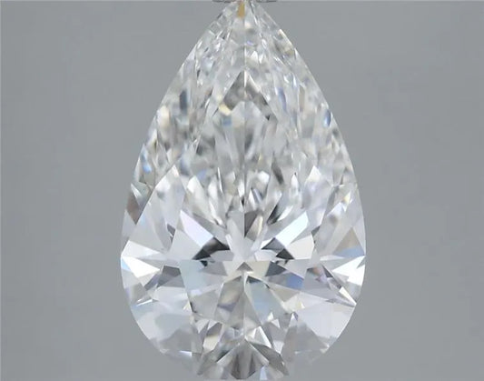 3.12ct Pear Lab Grown Diamond (Colour F, Clarity VVS2, IGI Certified)