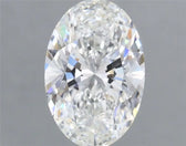 1.50ct Oval Lab Grown Diamond (Colour E, Clarity VVS1, IGI Certified)