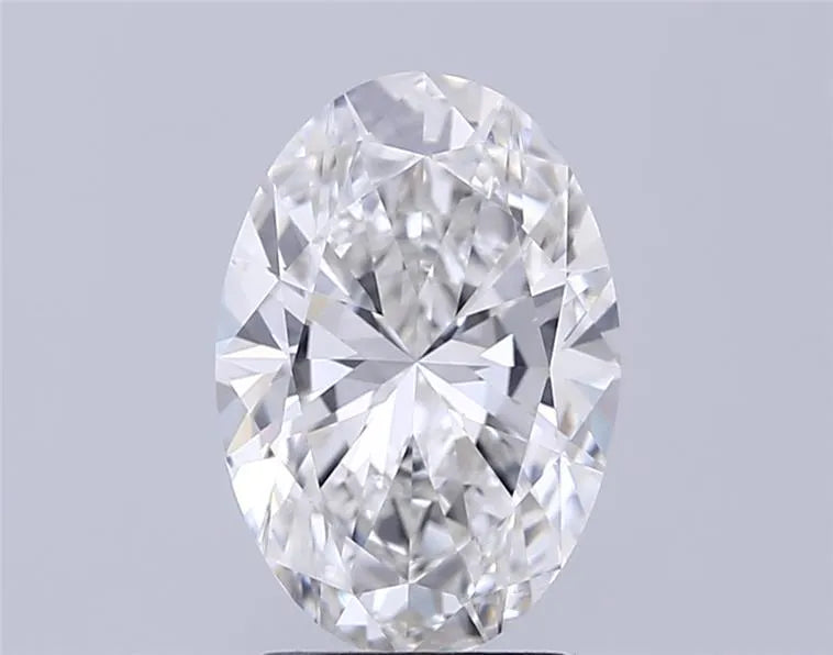 3.00ct Oval Lab Grown Diamond (Colour Fancy Vivid Green, Clarity VVS2, IGI Certified)