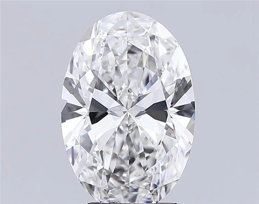 3.25ct Oval Lab Grown Diamond (Colour F, Clarity VVS2, IGI Certified)