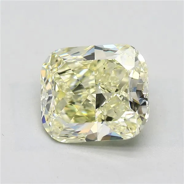 4.51ct Cushion brilliant Natural Diamond (Colour Fancy Light Yellow, Clarity VS1, GIA Certified)