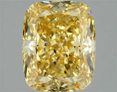 2.93ct Cushion modified Lab Grown Diamond (Colour Fancy Vivid Yellow, Clarity VS2, IGI Certified)