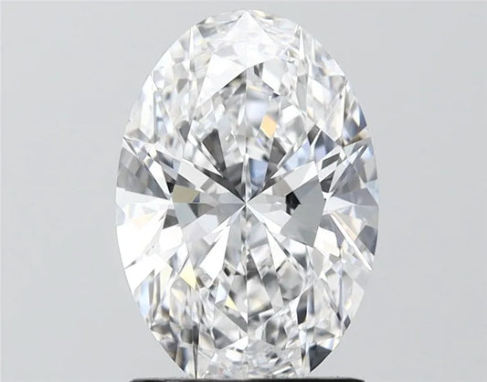 2.10ct Oval Lab Grown Diamond (Colour D, Clarity VVS2, IGI Certified)