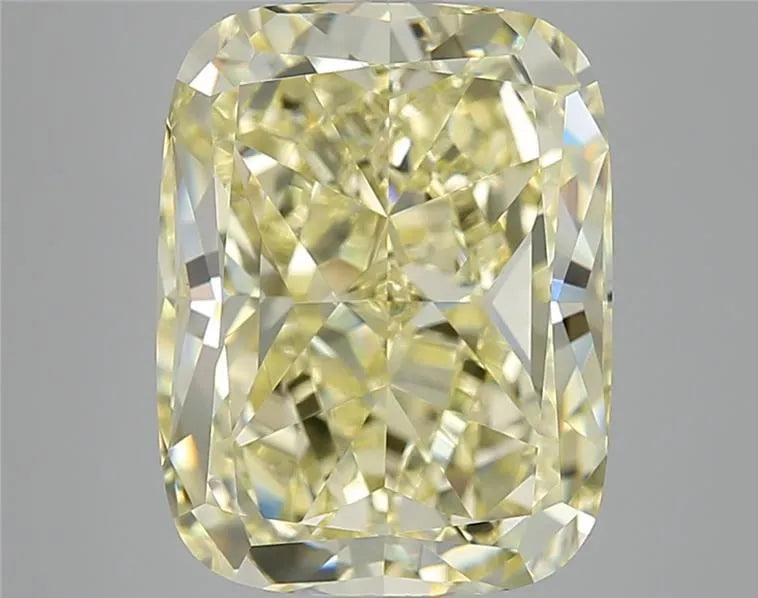 7.69ct Cushion modified Natural Diamond (Colour Fancy Light Yellow, Clarity VS1, GIA Certified)