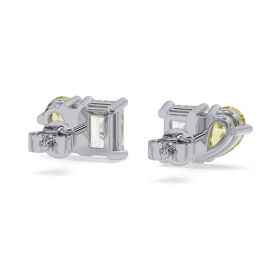 Toi et Moi earrings - white gold
