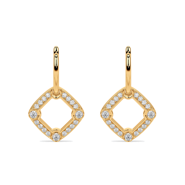 Frame diamond earrings